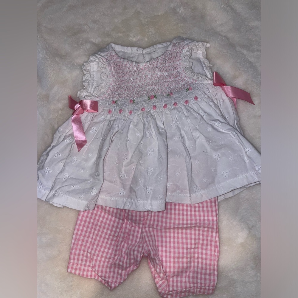 Baby girl pink boutique outfit